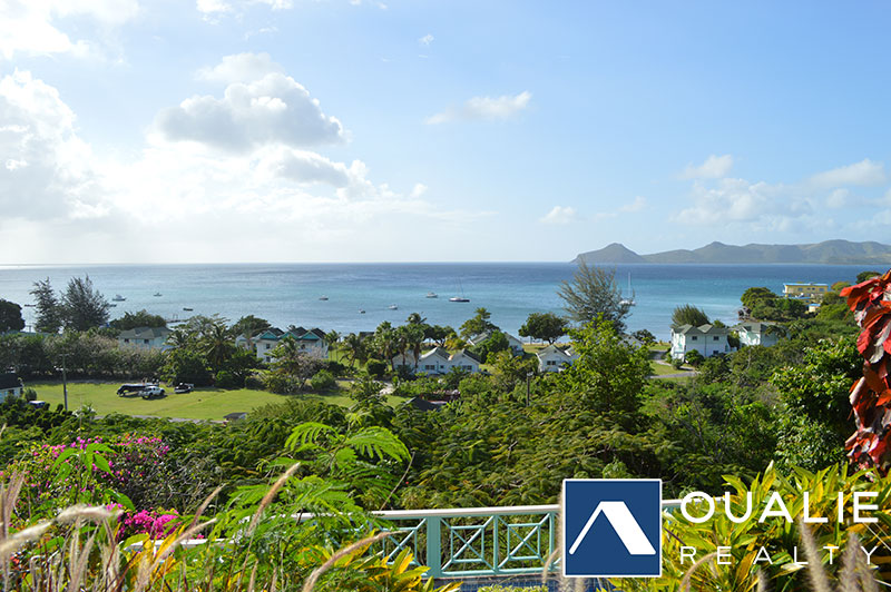 View of Oualie Bay & St Kitts from Coldwell Banker St Kitts and Nevis Realty